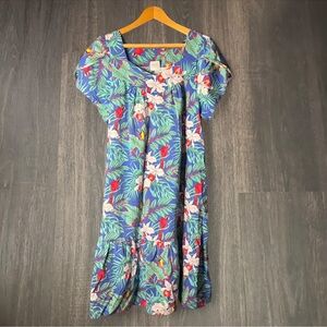 Jade Fashions Hawaiian Floral Dress | XL | Made in Hawaii